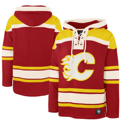 NHL Red Calgary Flames '47 Superior Lacer Hoodie