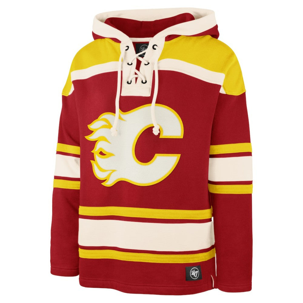 NHL Red Calgary Flames '47 Superior Lacer Hoodie