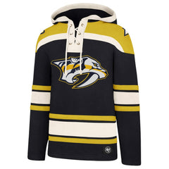 NHL Black Nashville Predators '47 Superior Lacer Hoodie