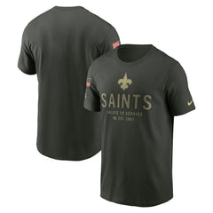 2025 Salute to Service Sideline Primary Edge Dri-FIT T-Shirt - New Orleans Saints