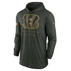 2025 Salute to Service Sideline Dri-FIT Lightweight Hooded Pullover - Cincinnati Bengals
