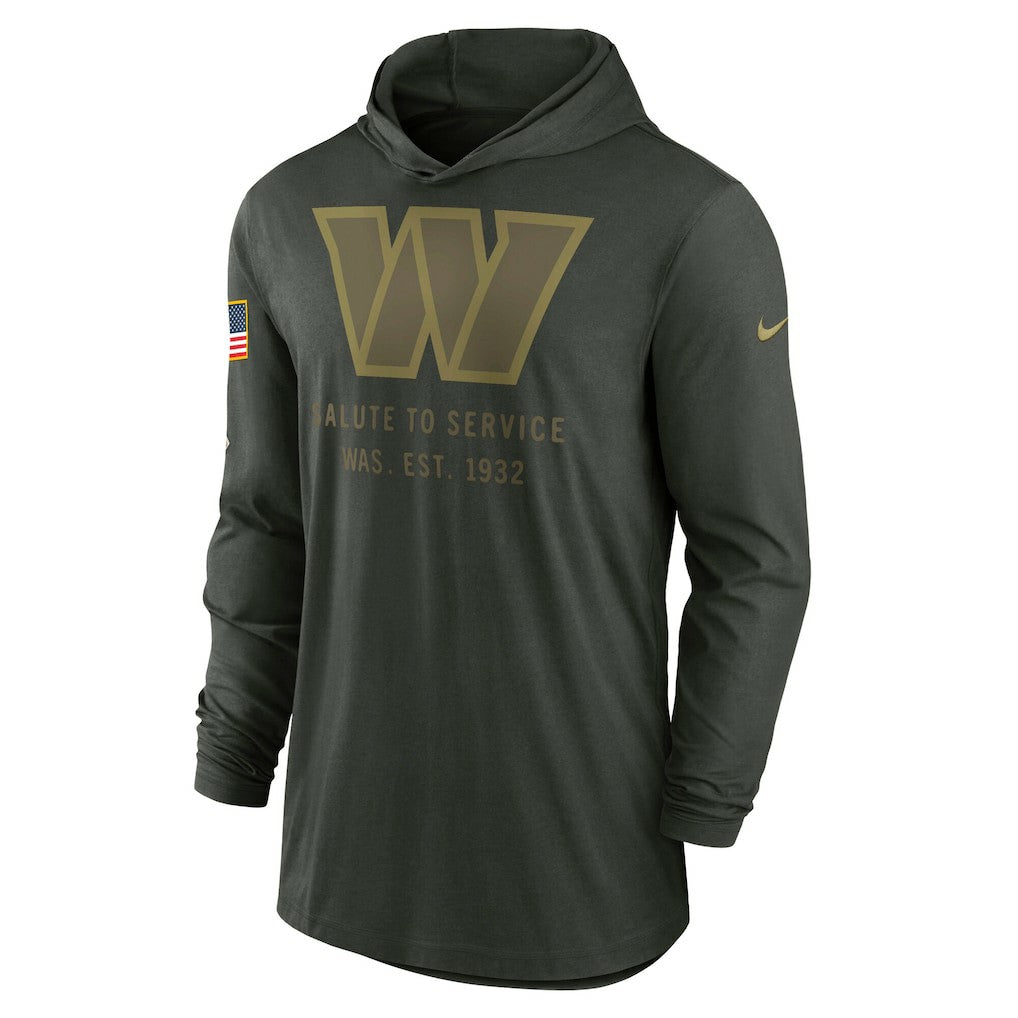 2025 Salute to Service Sideline Dri-FIT Lightweight Hooded Pullover - Washington Commanders