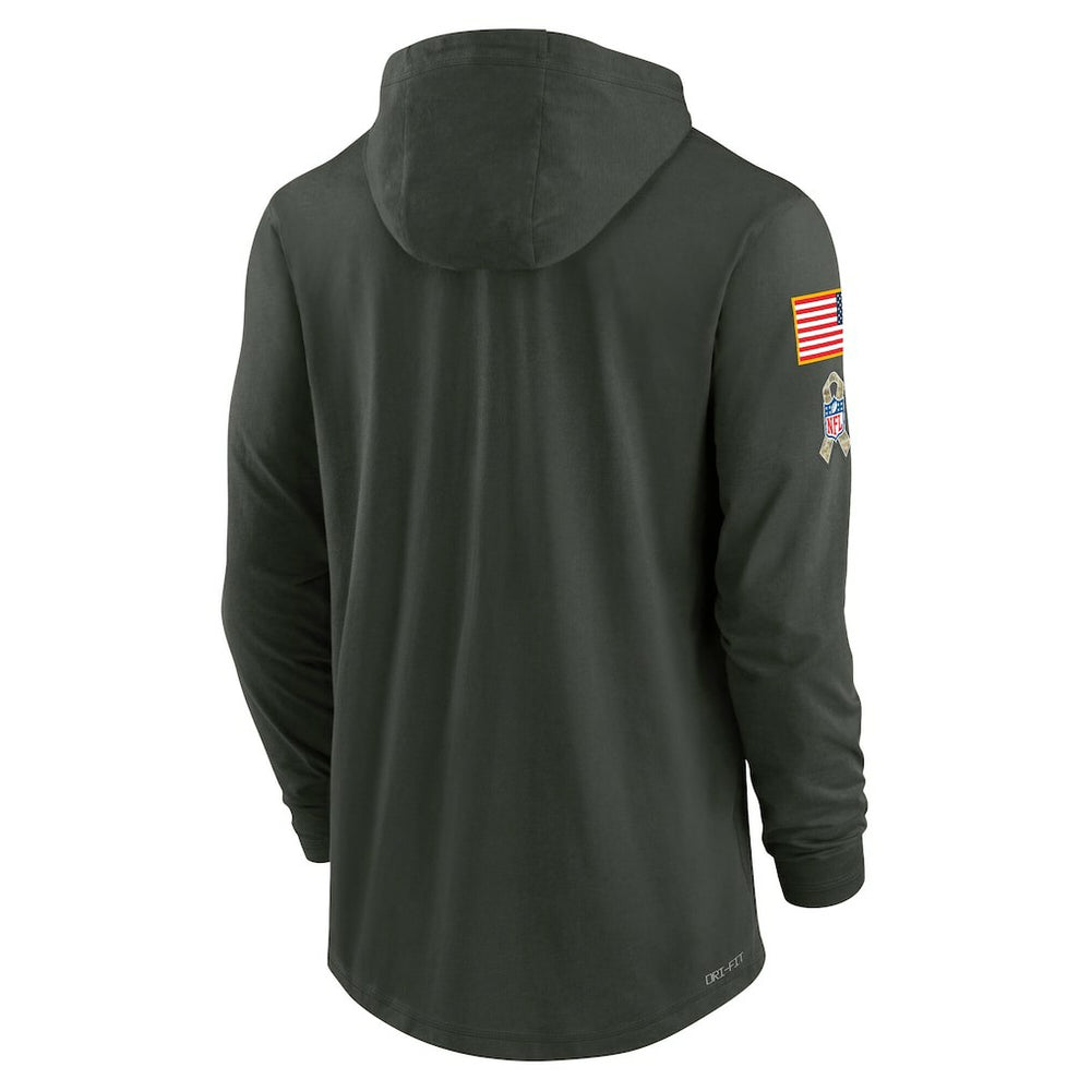 2025 Salute to Service Sideline Dri-FIT Lightweight Hooded Pullover - Washington Commanders