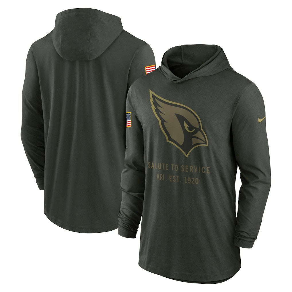 2025 Salute to Service Sideline Dri-FIT Lightweight Hooded Pullover - Arizona Cardinals