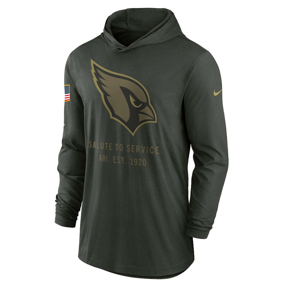 2025 Salute to Service Sideline Dri-FIT Lightweight Hooded Pullover - Arizona Cardinals