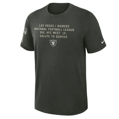 2025 Salute to Service Sideline Slub Dri-FIT T-Shirt - Las Vegas Raiders