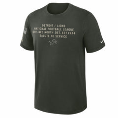 2025 Salute to Service Sideline Slub Dri-FIT T-Shirt - Detroit Lions