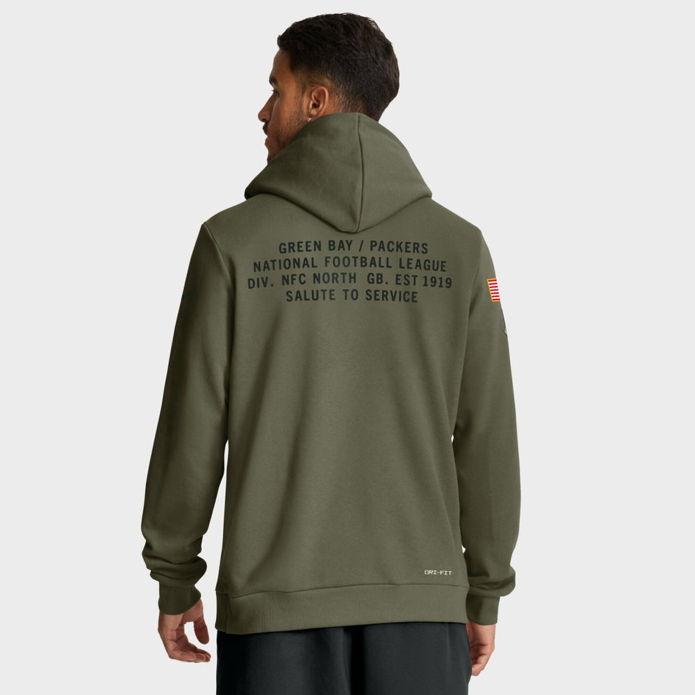 2025 Salute to Service Sideline Standard Issue Dri-FIT Hoodie - Green Bay Packers