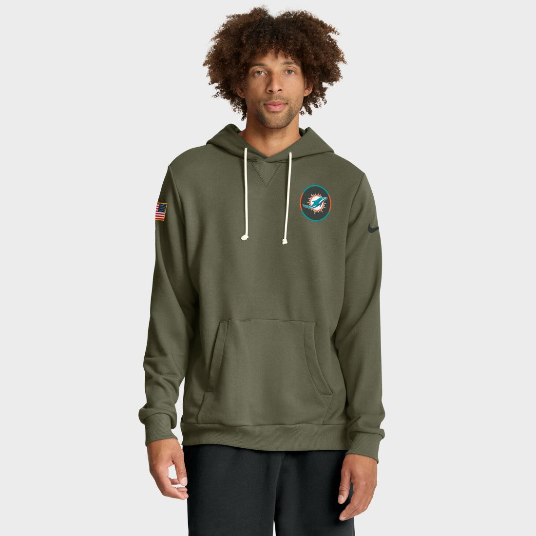 2025 Salute to Service Sideline Standard Issue Dri-FIT Hoodie - Miami Dolphins