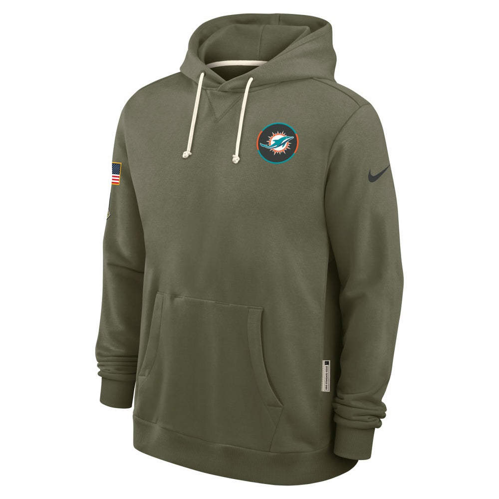 2025 Salute to Service Sideline Standard Issue Dri-FIT Hoodie - Miami Dolphins