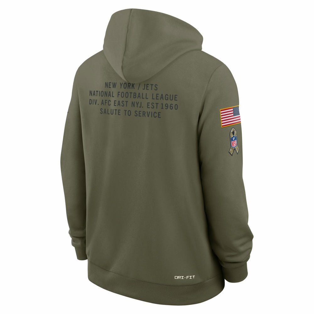 2025 Salute to Service Sideline Standard Issue Dri-FIT Hoodie - New York Jets