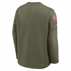 2025 Salute to Service Sideline Coaches Therma-FIT Long Sleeve Shirt - Green Bay Packers