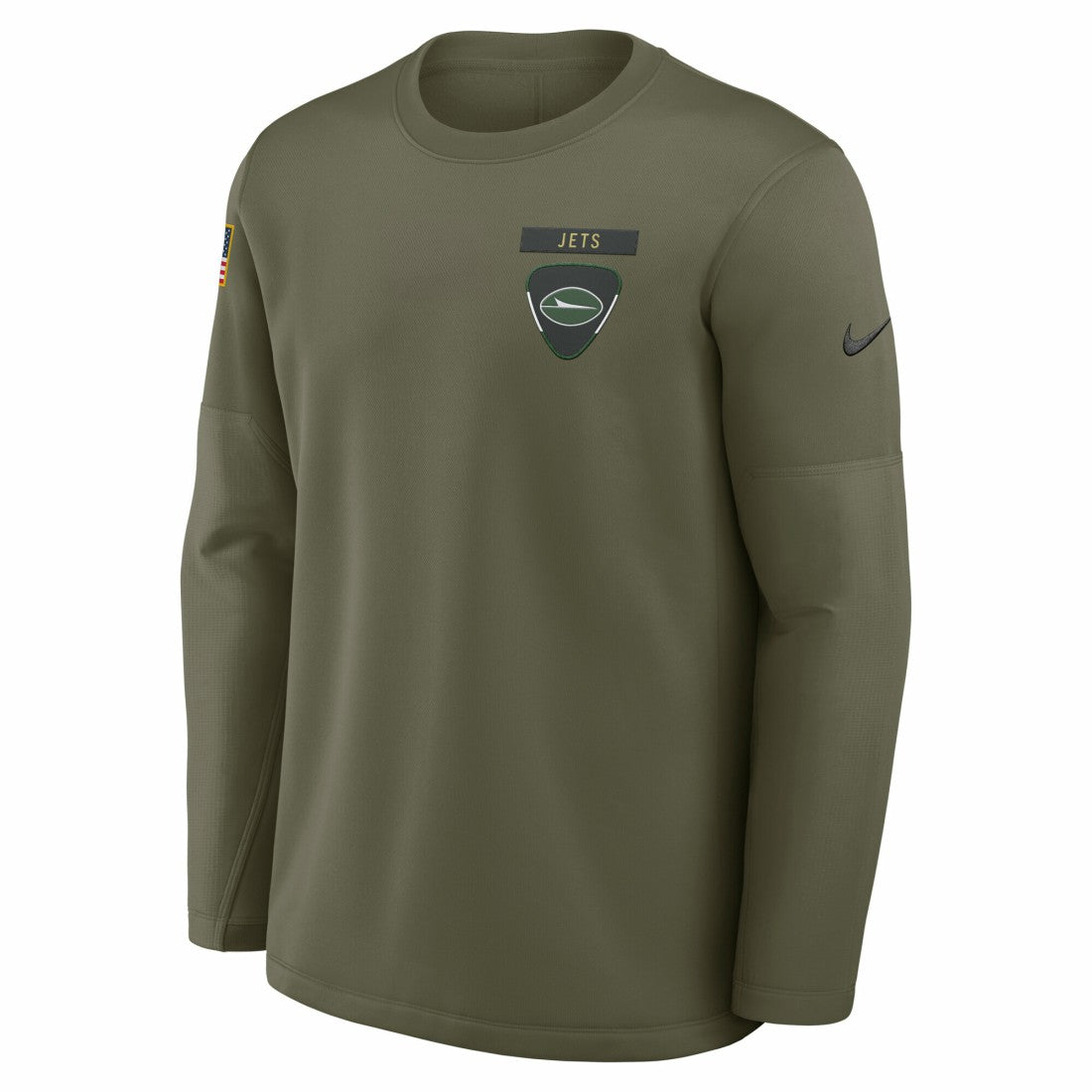 2025 Salute to Service Sideline Coaches Therma-FIT Long Sleeve Shirt - New York Jets