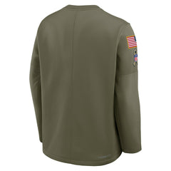 2025 Salute to Service Sideline Coaches Therma-FIT Long Sleeve Shirt - Philadelphia Eagles