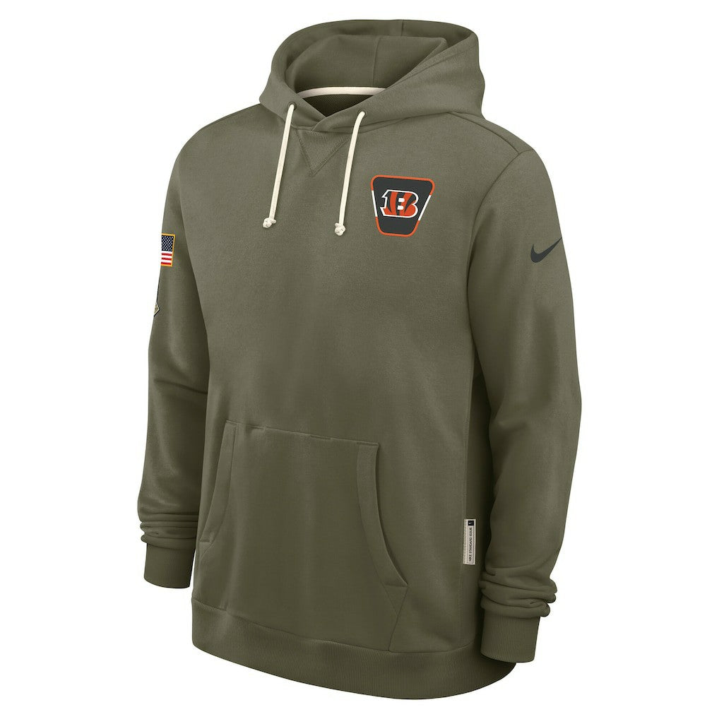 Big & Tall 2025 Salute to Service Sideline Dominant Force Dri-FIT Hoodie - Cincinnati Bengals