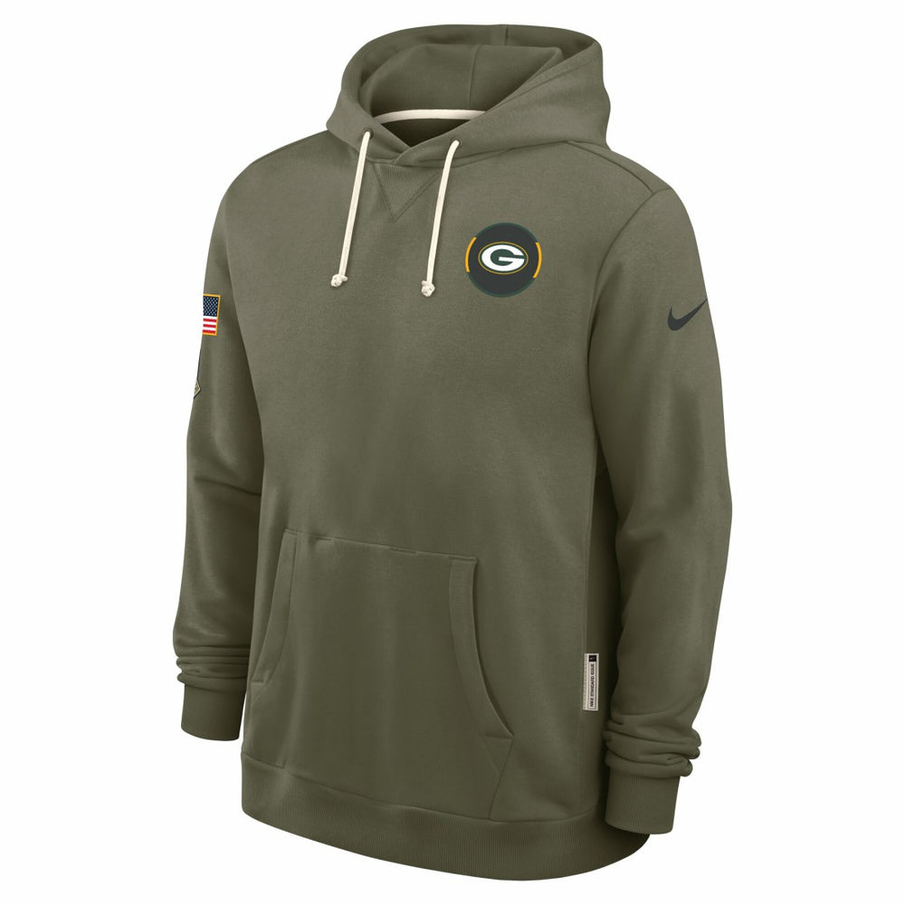 Big & Tall 2025 Salute to Service Sideline Dominant Force Dri-FIT Hoodie - Green Bay Packers
