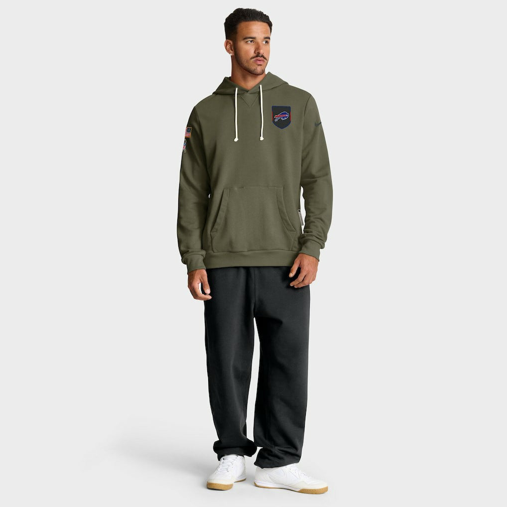 Big & Tall 2025 Salute to Service Sideline Dominant Force Dri-FIT Hoodie - Buffalo Bills