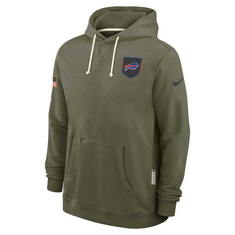 Big & Tall 2025 Salute to Service Sideline Dominant Force Dri-FIT Hoodie - Buffalo Bills