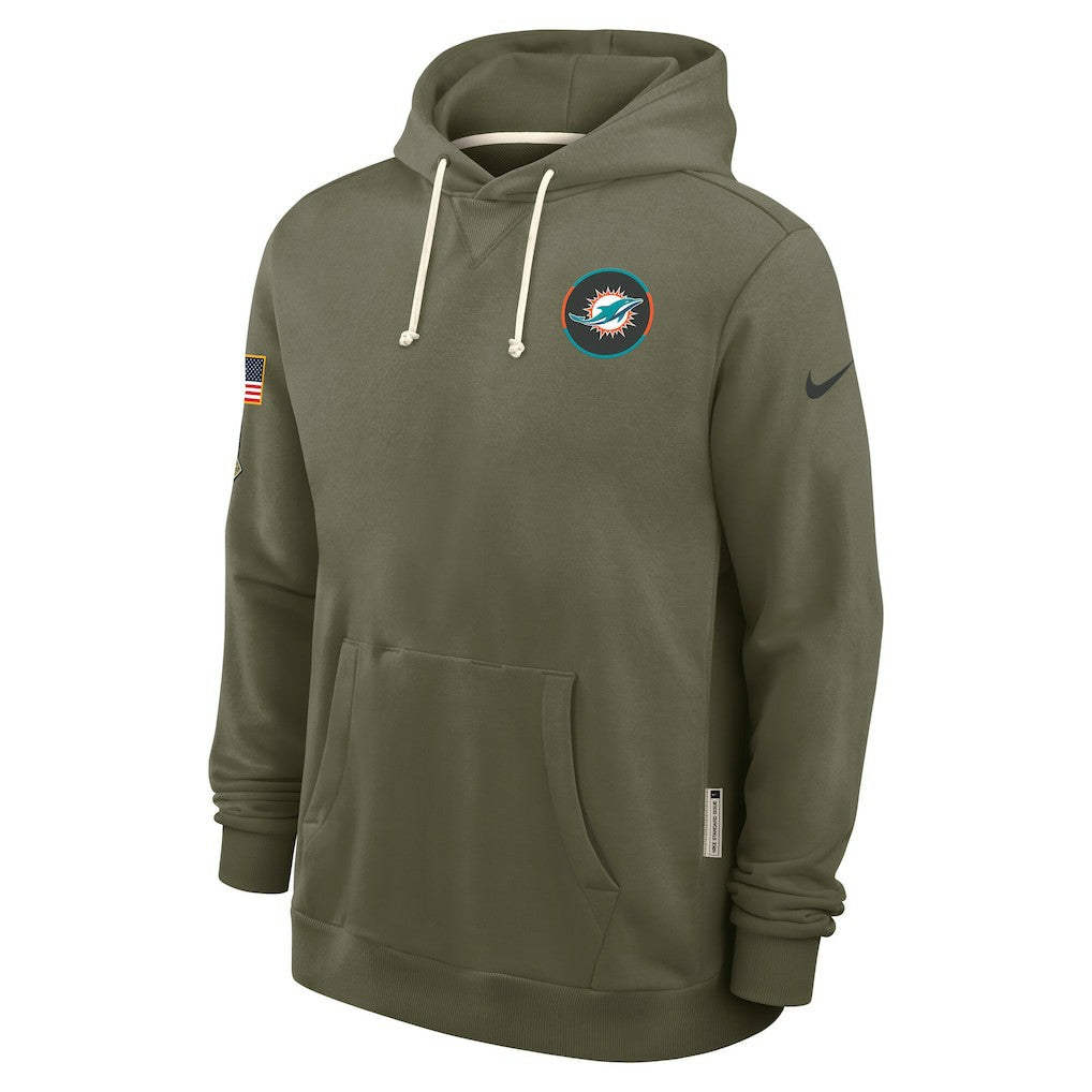 Big & Tall 2025 Salute to Service Sideline Dominant Force Dri-FIT Hoodie - Miami Dolphins