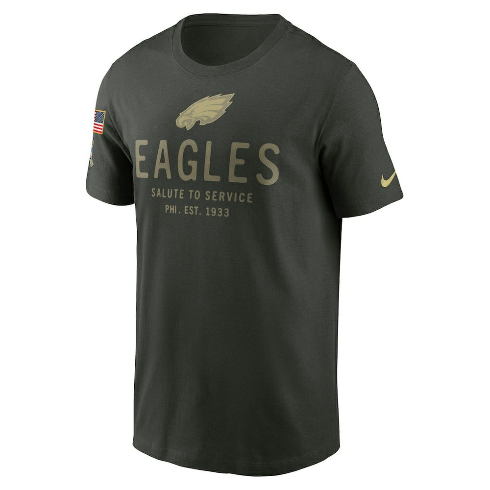 Big & Tall 2025 Salute to Service Sideline Edge Dri-FIT T-Shirt - Philadelphia Eagles