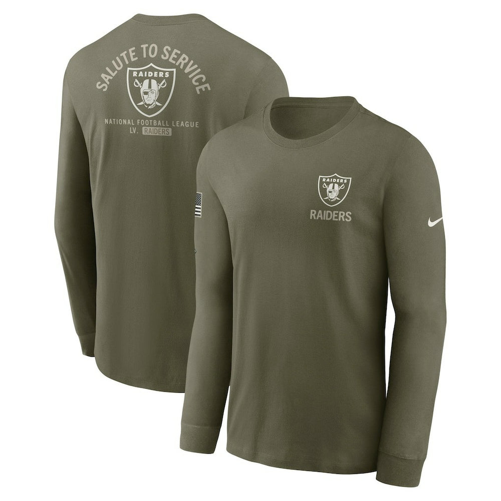 2025 Salute to Service Sideline Long Sleeve T-Shirt - Las Vegas Raiders