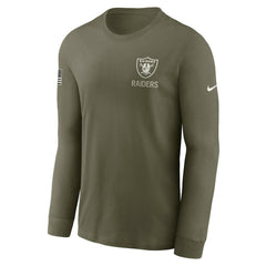 2025 Salute to Service Sideline Long Sleeve T-Shirt - Las Vegas Raiders