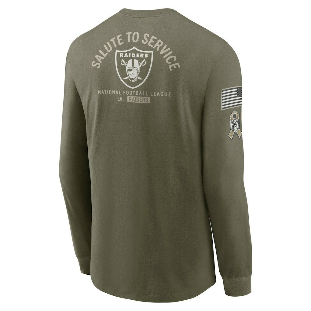 2025 Salute to Service Sideline Long Sleeve T-Shirt - Las Vegas Raiders