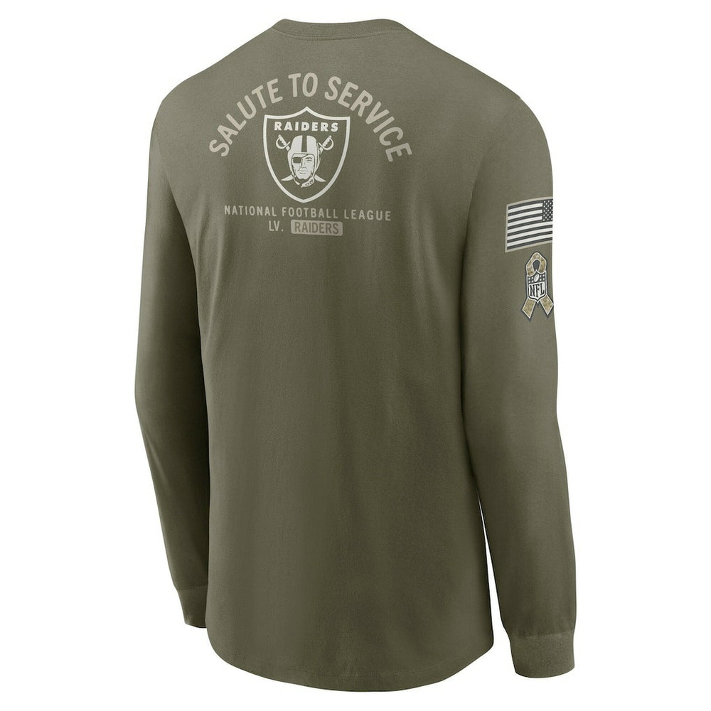 2025 Salute to Service Sideline Long Sleeve T-Shirt - Las Vegas Raiders
