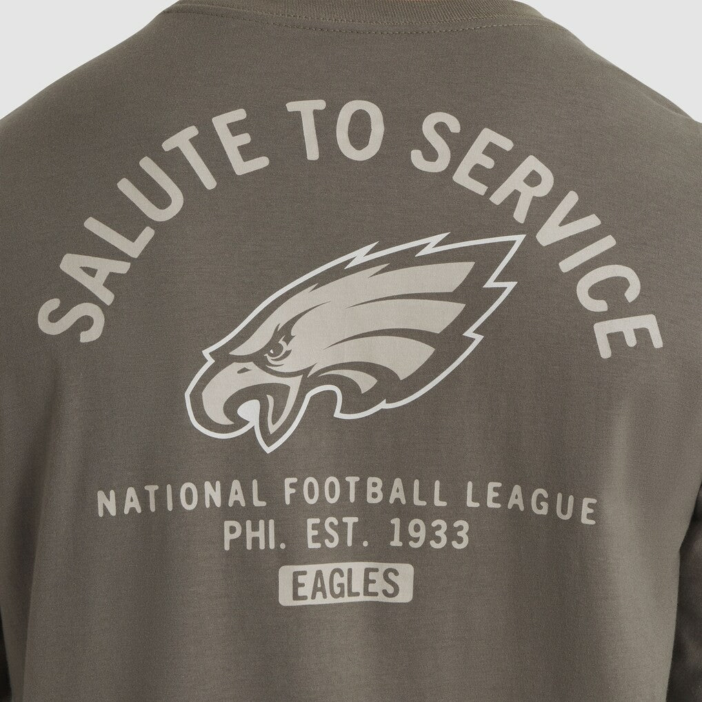 2025 Salute to Service Sideline Long Sleeve T-Shirt - Philadelphia Eagles