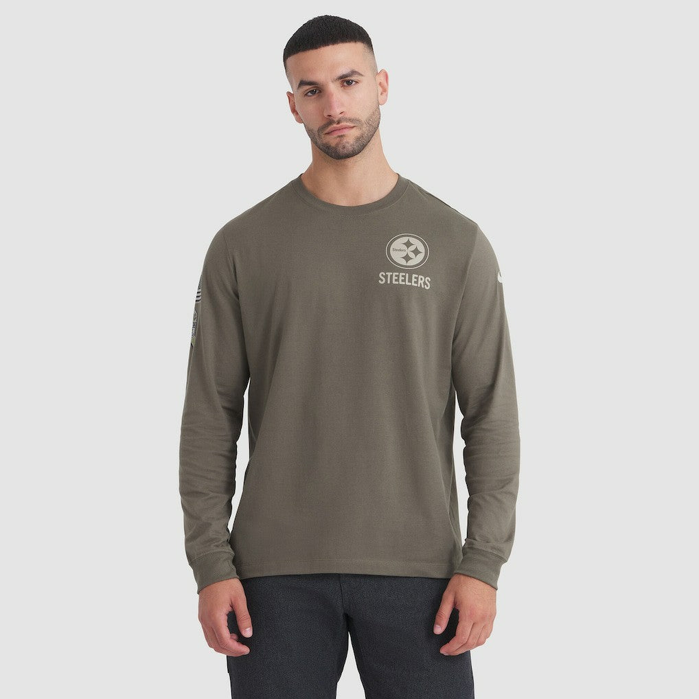 2025 Salute to Service Sideline Long Sleeve T-Shirt - Pittsburgh Steelers