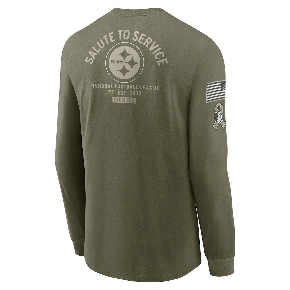 2025 Salute to Service Sideline Long Sleeve T-Shirt - Pittsburgh Steelers