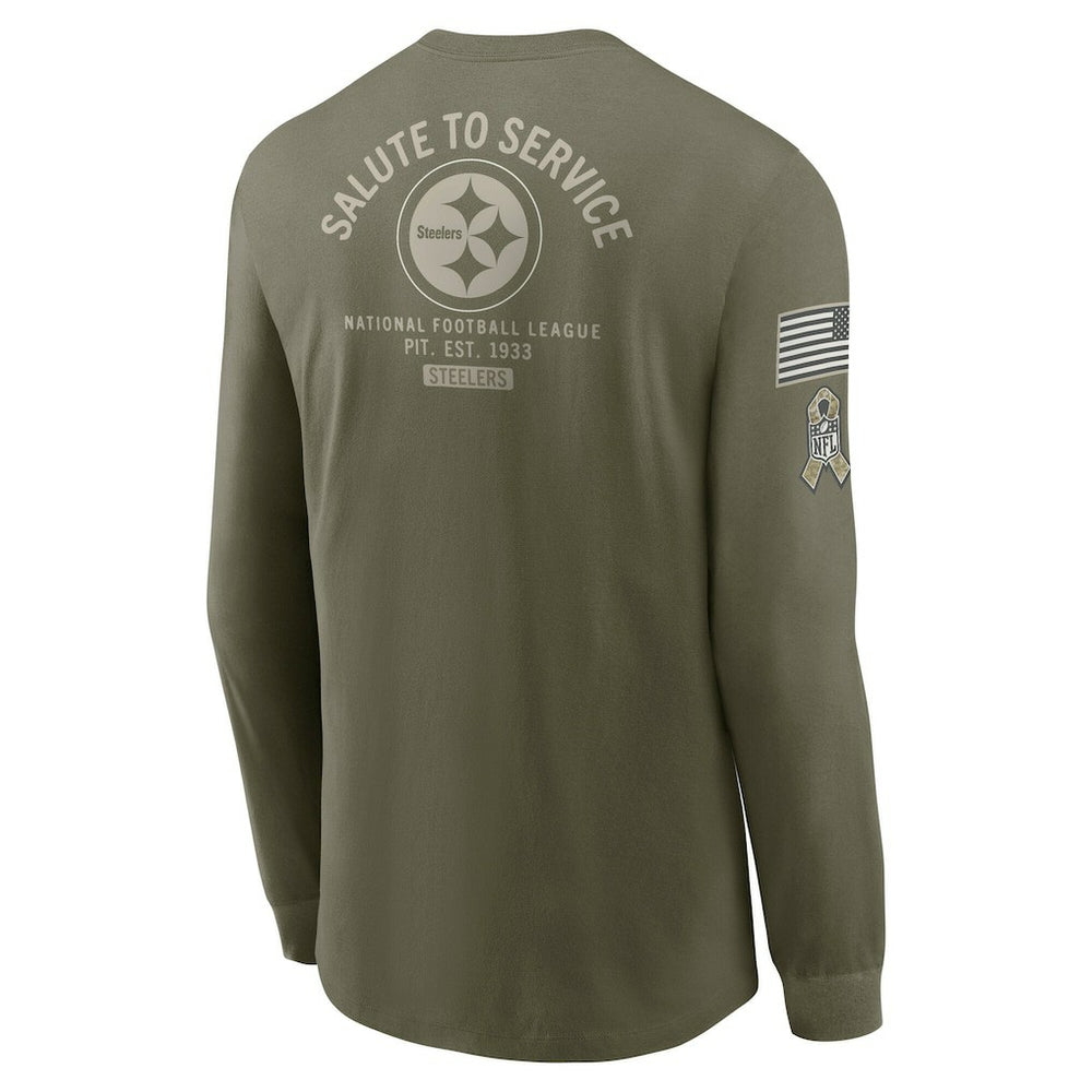 2025 Salute to Service Sideline Long Sleeve T-Shirt - Pittsburgh Steelers