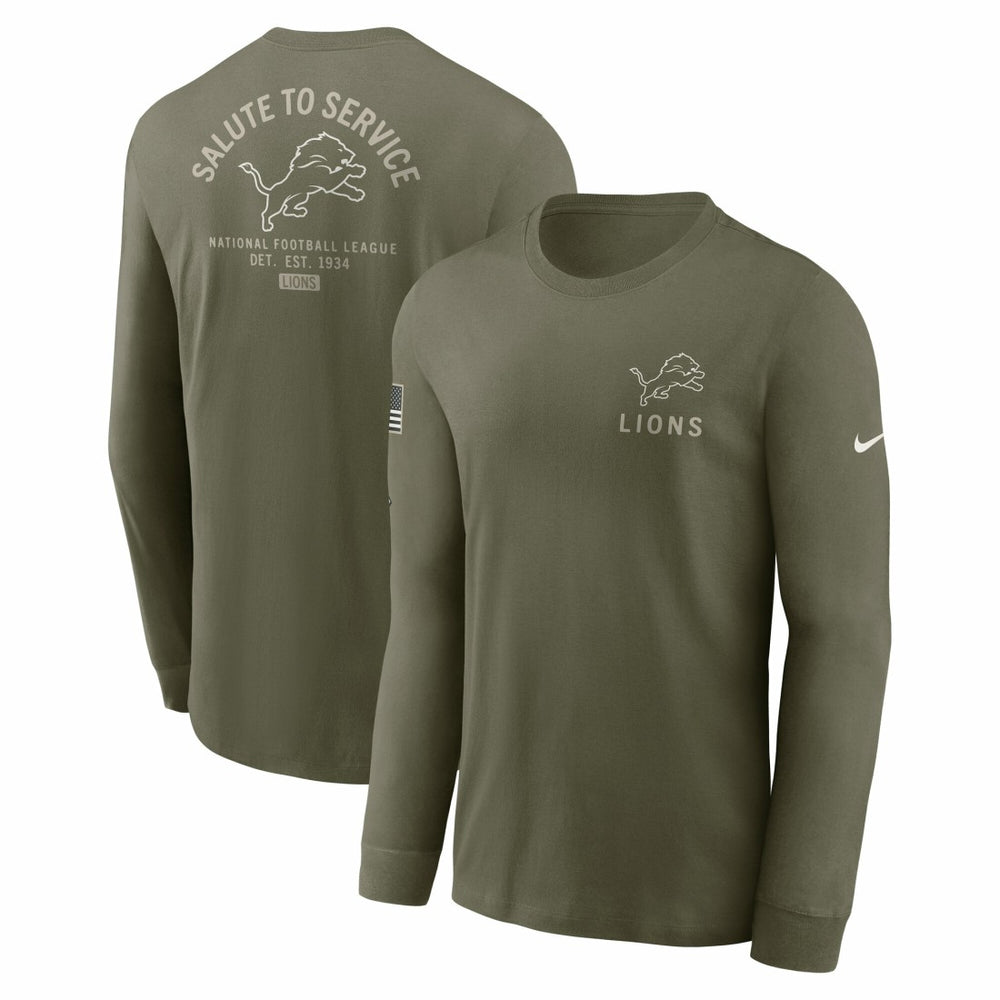 2025 Salute to Service Sideline Long Sleeve T-Shirt - Detroit Lions