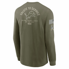 2025 Salute to Service Sideline Long Sleeve T-Shirt - Detroit Lions