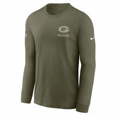 2025 Salute to Service Sideline Long Sleeve T-Shirt - Green Bay Packers