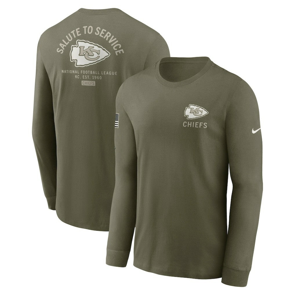 2025 Salute to Service Sideline Long Sleeve T-Shirt - Kansas City Chiefs