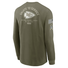 2025 Salute to Service Sideline Long Sleeve T-Shirt - Kansas City Chiefs