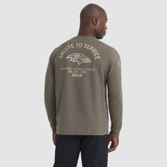 2025 Salute to Service Sideline Long Sleeve T-Shirt - Baltimore Ravens