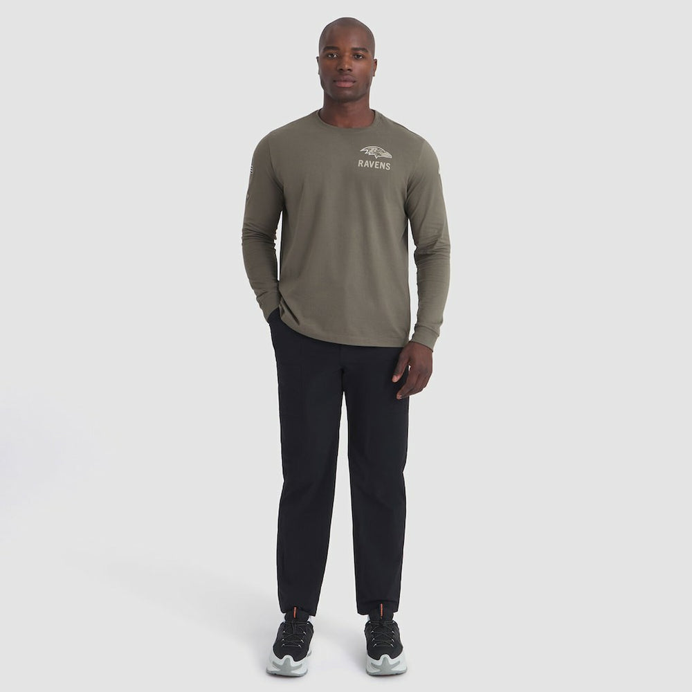 2025 Salute to Service Sideline Long Sleeve T-Shirt - Baltimore Ravens