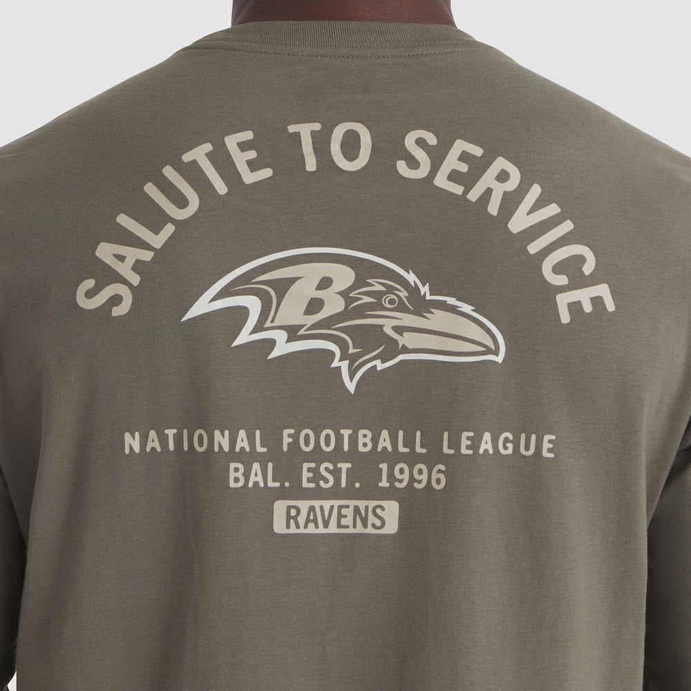 2025 Salute to Service Sideline Long Sleeve T-Shirt - Baltimore Ravens