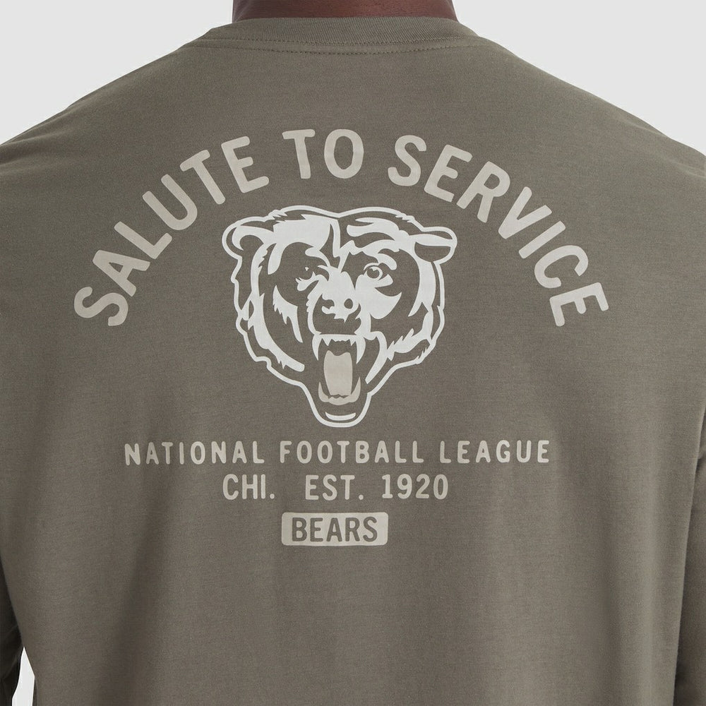 2025 Salute to Service Sideline Long Sleeve T-Shirt - Chicago Bears