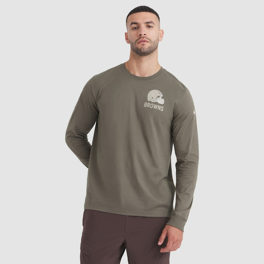 2025 Salute to Service Sideline Long Sleeve T-Shirt - Cleveland Browns