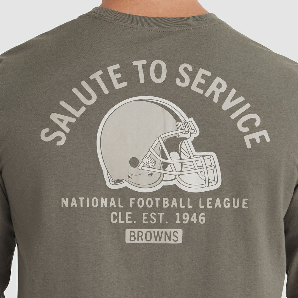 2025 Salute to Service Sideline Long Sleeve T-Shirt - Cleveland Browns