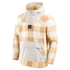 Elements Plaid Polar Fleece Quarter-Zip Hoodie - Pittsburgh Steelers