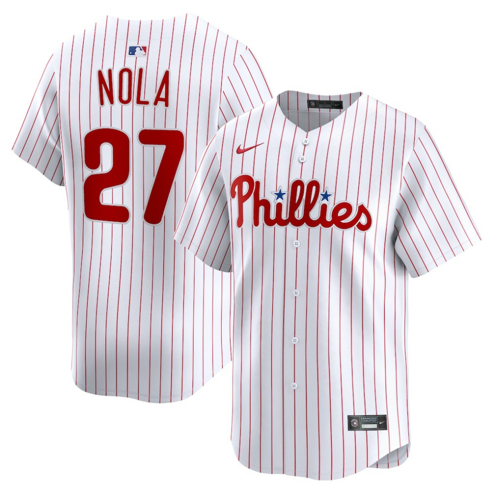 MLB Aaron Nola Philadelphia Phillies Nike Home Limited Player Jersey