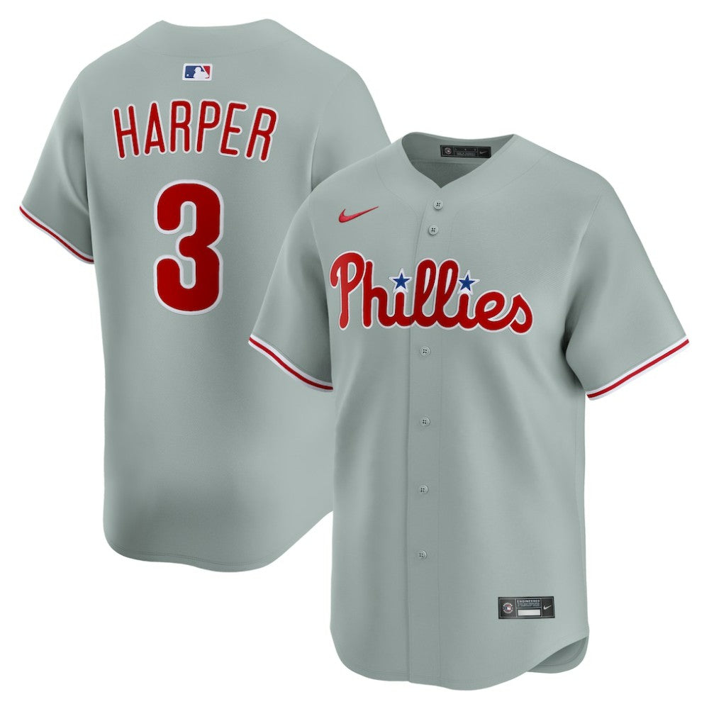 MLB Bryce Harper Philadelphia Phillies Nike Road Limited Player Jersey