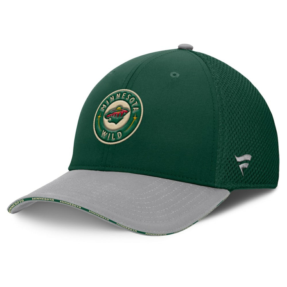 NHL Green Minnesota Wild Fanatics Fundamentals Span Flex Hat