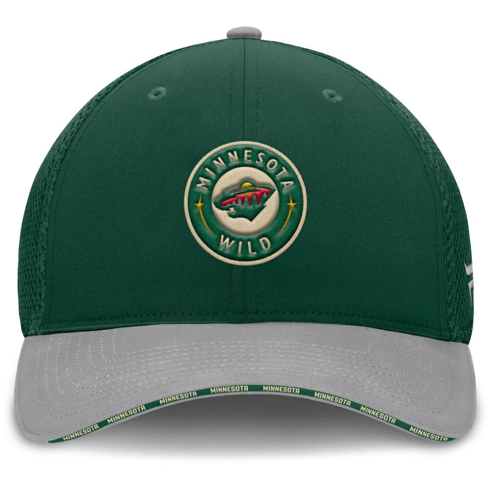 NHL Green Minnesota Wild Fanatics Fundamentals Span Flex Hat