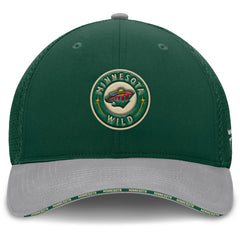 NHL Green Minnesota Wild Fanatics Fundamentals Span Flex Hat