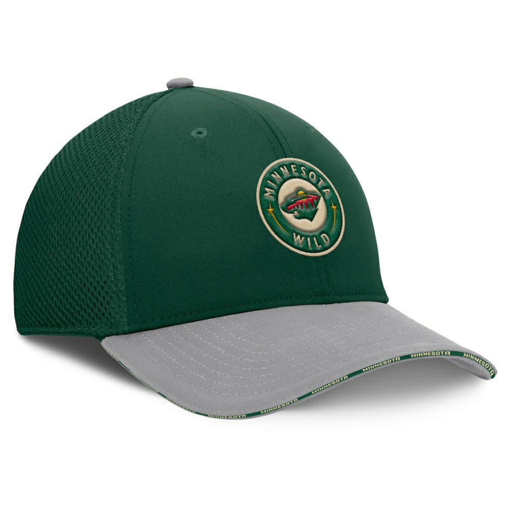 NHL Green Minnesota Wild Fanatics Fundamentals Span Flex Hat